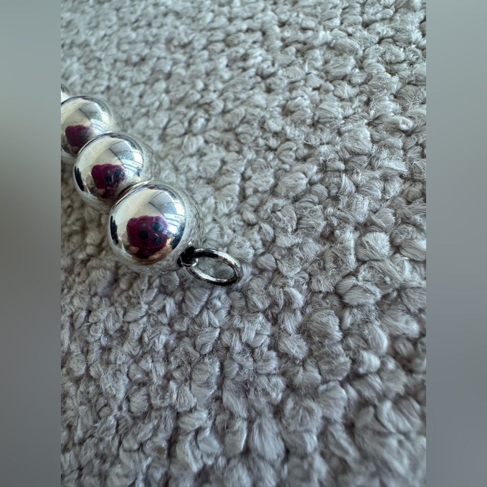 Tiffany & Co Ball Bead 10mm Sterling Silver Bracelet Shiny Excellent Condition - Picture 6 of 8